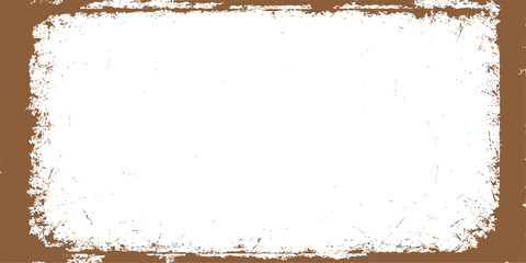 Vintage grunge texture frame border for old wall design vector illustration