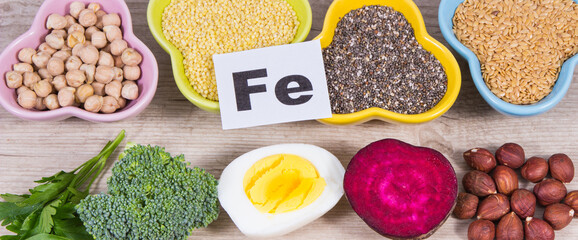 Healthy various ingredients as source natural iron, minerals and vitamins. Best food during anemia
