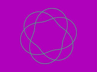 Formes géométriques de Cercles entrelacés et de Lignes circulaires