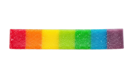 Colorful Rainbow Striped Candy Bar Sweet Treat.