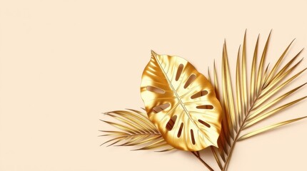 Golden Tropics: A Stylish Blend of Nature and Luxury