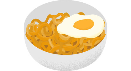 noodles on a plate