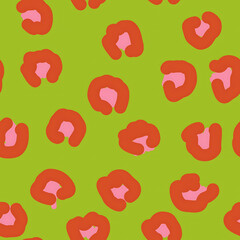 Colorful Leopard Spots Seamless Pattern –  Animal Print Fashion Texture