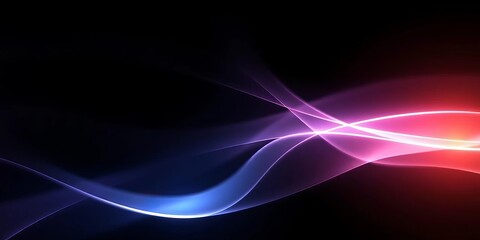 Fototapeta premium Shimmering, ethereal light streaks across a dark background, creating an abstract, luminous design, science, texture