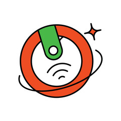 IoT Device icon with white background vector stock illustration