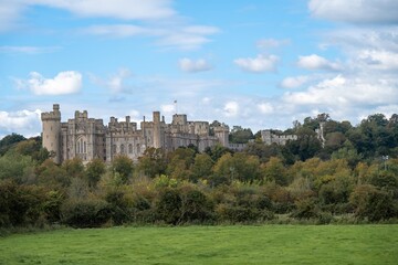 Fototapeta premium view of Arundel Castle a restored medieval castle in Arundel West Sussex England