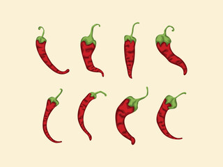 icon chili vegatable mexico spicy hot ingredient seasoning condiment flavor menu organic kitchen art