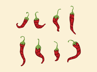 icon chili vegatable mexico spicy hot ingredient seasoning condiment flavor menu organic kitchen art