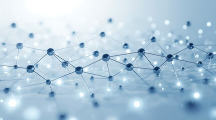 Modern network connection structure for futuristic technology designs and innovative science presentations with connected nodes and clean lines for professional appeal