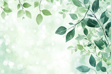 Earth Day Concept with Focal Point on Sustainability and Environmental Awareness Set Against a Soft Focal Blurred Green Nature Background with Radiant Light