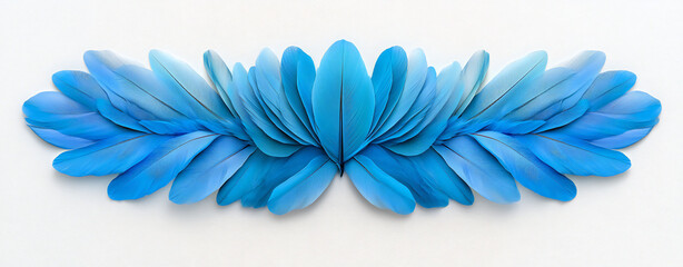 Vibrant Blue Exotic Parrot Feathers with Macro Texture Details and Natural Color Accuracies, Ideal for Designers and Artists Seeking Authentic Avian Inspiration