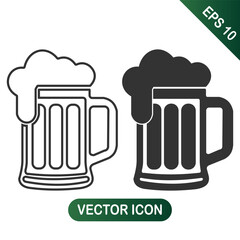 Beer Mug Icon Set