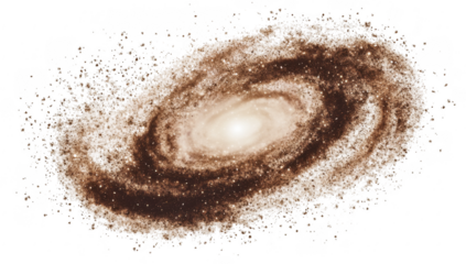 A stunning depiction of a swirling galaxy filled with sparkling stars and cosmic dust. the beauty of the universe and the mysteries of space exploration