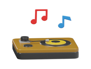 3d turntable icon 
