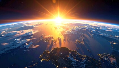 Earth sunrise from space (3)