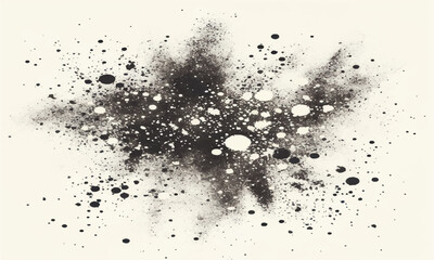 Abstract grunge dust and urban texture in vector distressed overlay style placed on a clean white background.