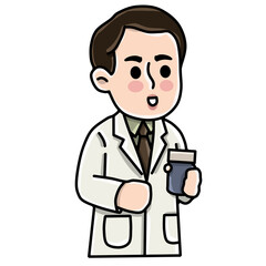 Doctor man illustration 