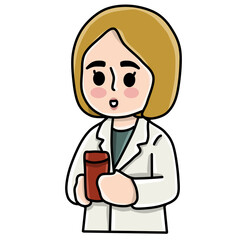 Fototapeta premium doctor holding a medicine 