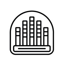 business graph icon vector illustration