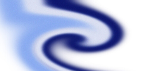 Dynamic fluid swirl wave abstract pattern in gradient blue minimal style On  transparent background