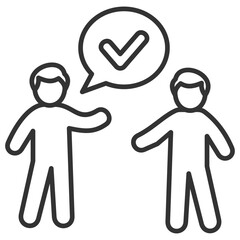 Approve Outline Icon