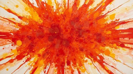 red and yellow paint splashes