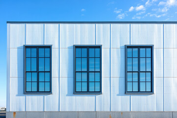 Modern Industrial Architecture Featuring Sharp Angles and Metallic Surfaces