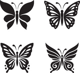 Butterfly Logo and Vector Icons  Elegant & Artistic Insect Silhouettes