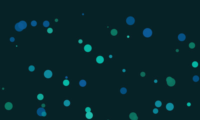 Abstract green circles on dark background modern minimalist design concept