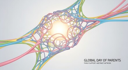 Celebrate family bonds with this vibrant interconnected network of support and love for Global Day of Parents