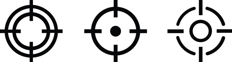 Fototapeta premium Target icon set. target Line Icon Design, Editable Stroke, Pixel Perfect, Stock Illustration. Goal symbol collection. Simple target with arrow. Vector illustration !