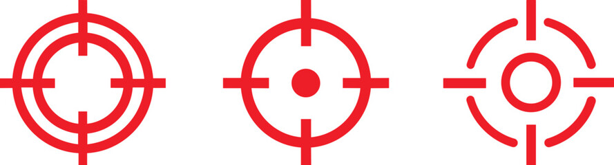 Obraz premium Target icon set. target Line Icon Design, Editable Stroke, Pixel Perfect, Stock Illustration. Goal symbol collection. Simple target with arrow. Vector illustration !