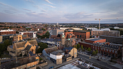Aerial view of Sunderland's Culture Quarter