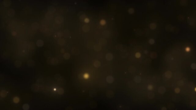 Shimmering Golden Glow Bokeh Background with Transparent Alpha &ndash; Slow Motion Light Highlights