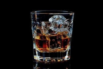 Whiskey, an alcoholic beverage at the bar