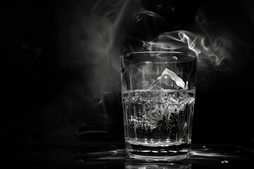 Whiskey, an alcoholic beverage at the bar