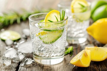 Gin   alcoholic beverage at the bar