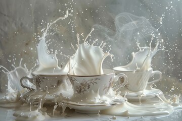Milk in a glass