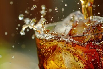 Iced tea, non-alcoholic beverage  
