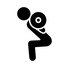 Weight Lifting Icon Vector Illustration