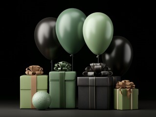 Gift Boxes created with Generative AI Technology, ai, generative