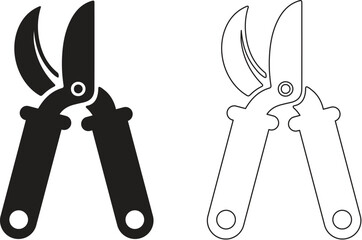 shears secateur vector illustration