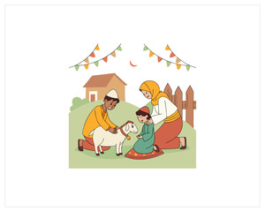 Qurbani Eid vector  Free SVG Download