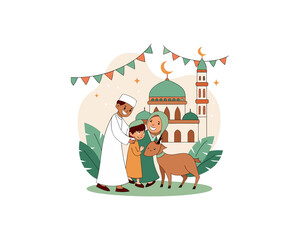 Qurbani Eid vector  Free SVG Download
