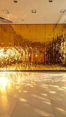 Golden interior wall