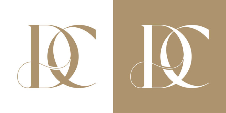 DC Logo Vector Illustration , Initial Logo for Brand Company