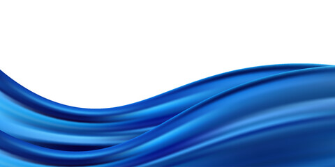 Abstract blue gradient background with shining lines waves. Minimalist background for banner, poster, cover, brochure, flyer, website