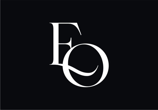 EO Letter Monogram Logo for Brand , Initial Logo Design Vector Illustration