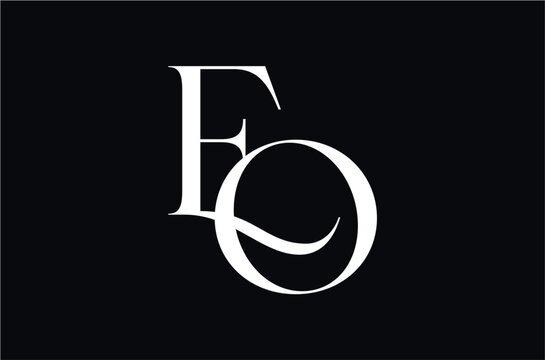 EO Initial Letter Logo for Brand Company Vector Illustration , Initial Logo Vector Element