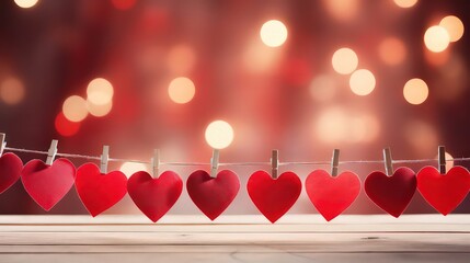 Celebrate valentine's with cozy heart-shaped gift decorations